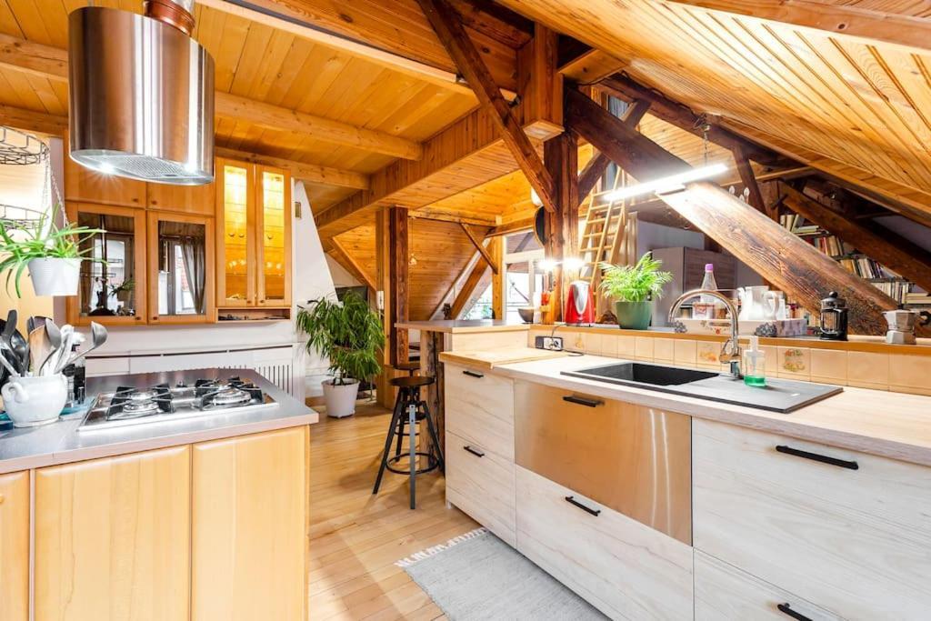 Rooftop 180M2 Loft With Private Sauna, براتسيلافا المظهر الخارجي الصورة
